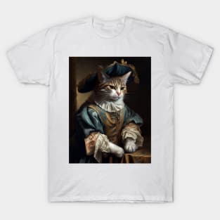 Victorian Cat Portrait 3 T-Shirt